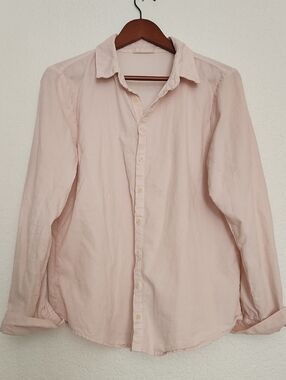 CP Shades Women's Light Pink Casual Button-Down Shirt 100% Cotton